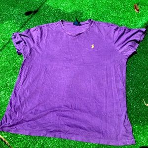 Vintage Polo by Ralph Lauren T Shirt. Purple with Yellow Pony